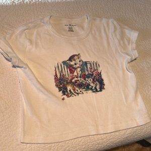 Brandy Melville Crop Top - Kittens